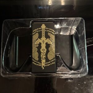 Elegant Black and Gold VR Controller Stand